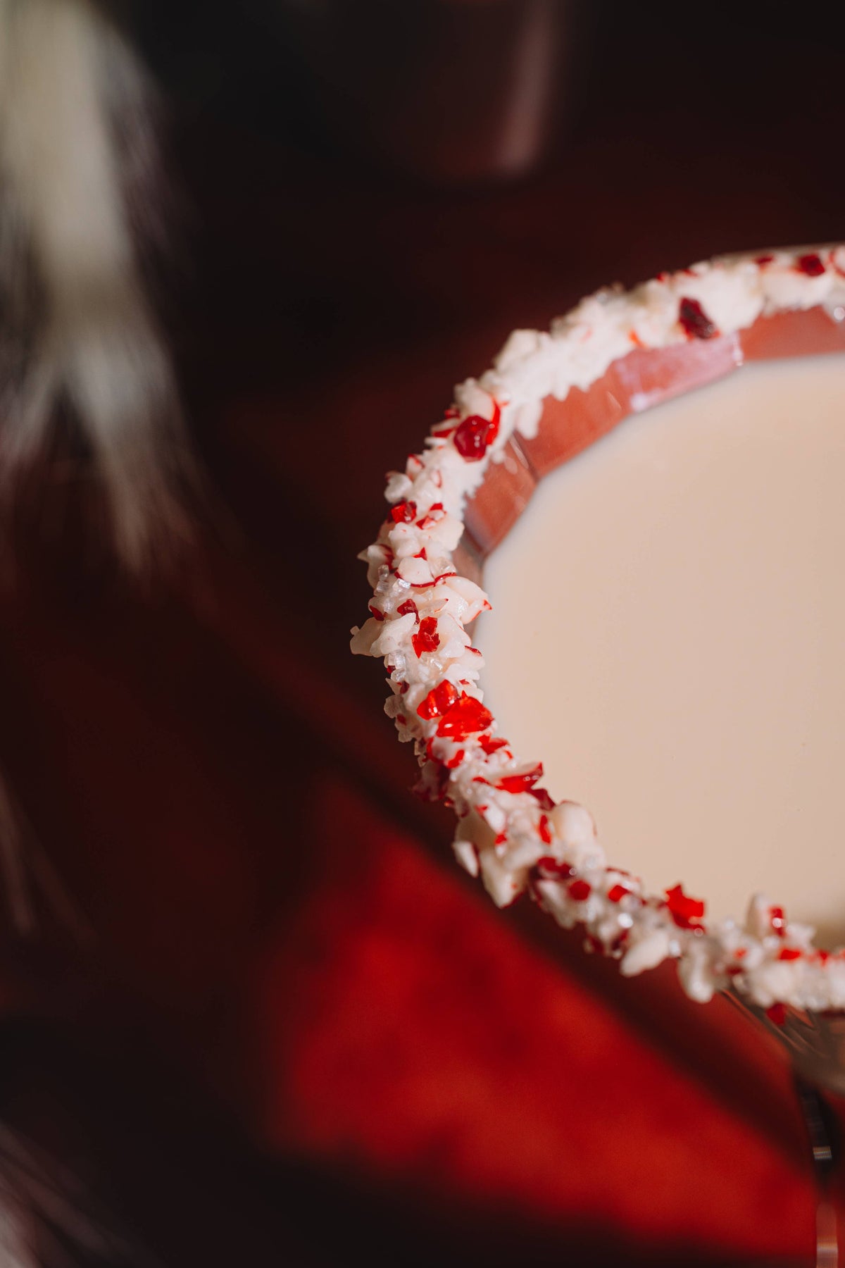 White Chocolate Candy Cane Martini Mixer