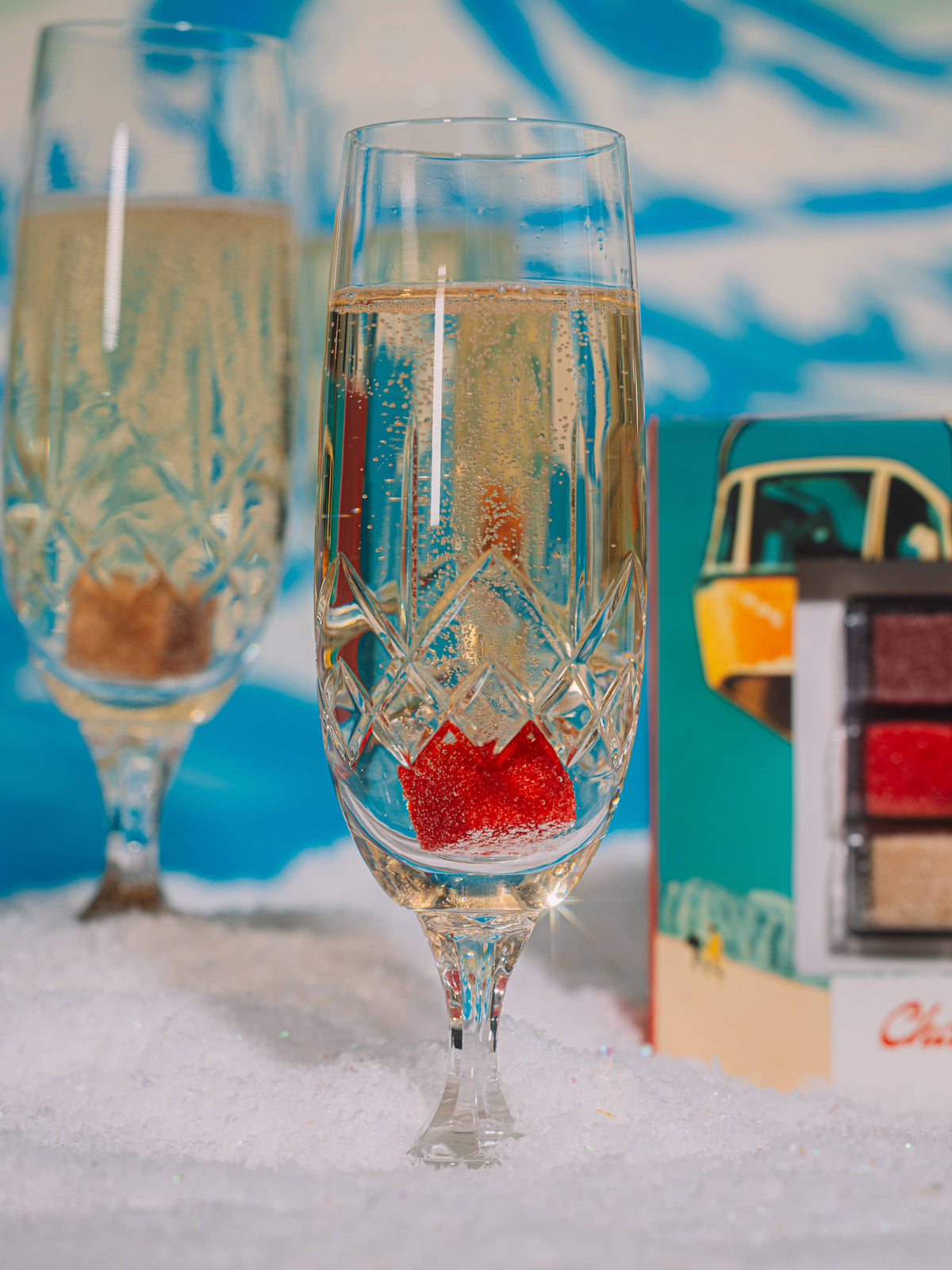 Champagne Mixer Cube Trio