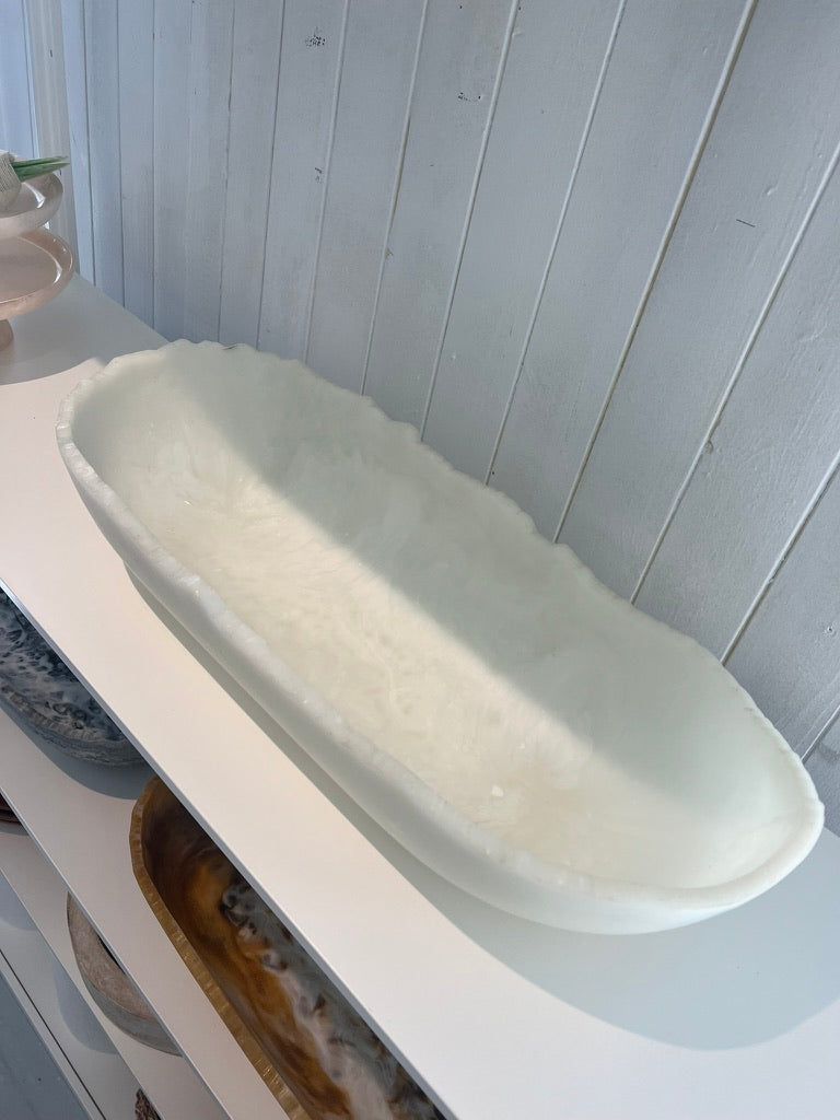 Ivory Resin Large Trough