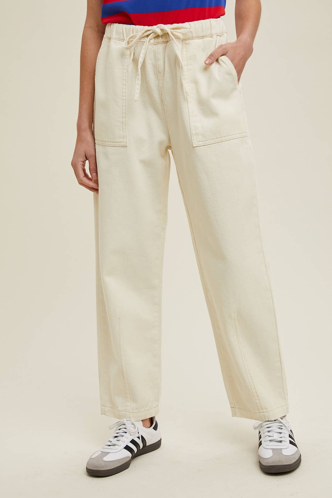 Drawstring Baggy Denim