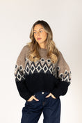 Load image into Gallery viewer, Aria Fair Isle Crew Sweater
