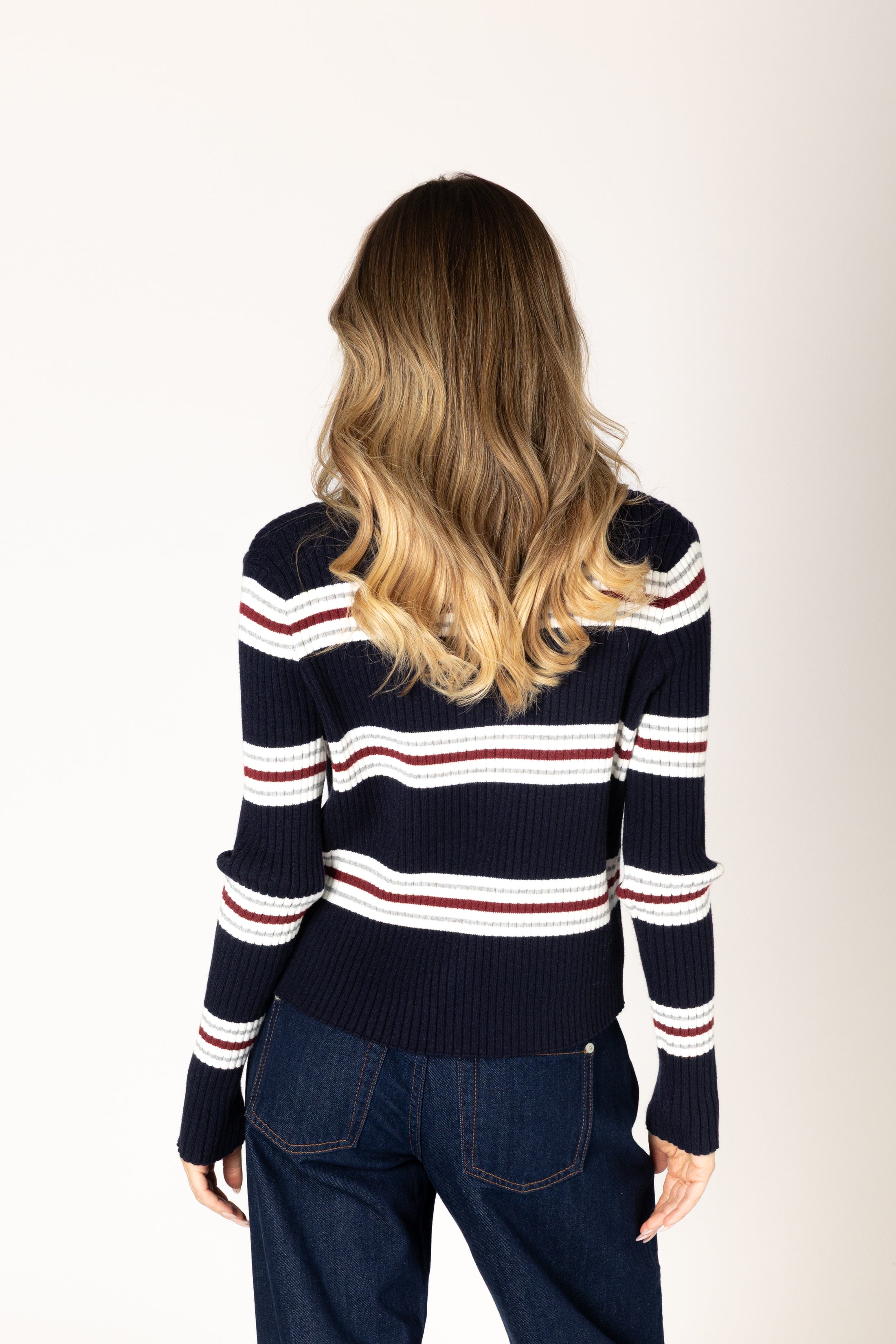 Bree Essentials Stripe Cardigan