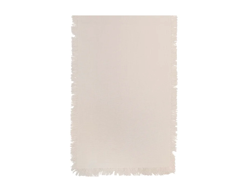 Fringe Table Runner Natural