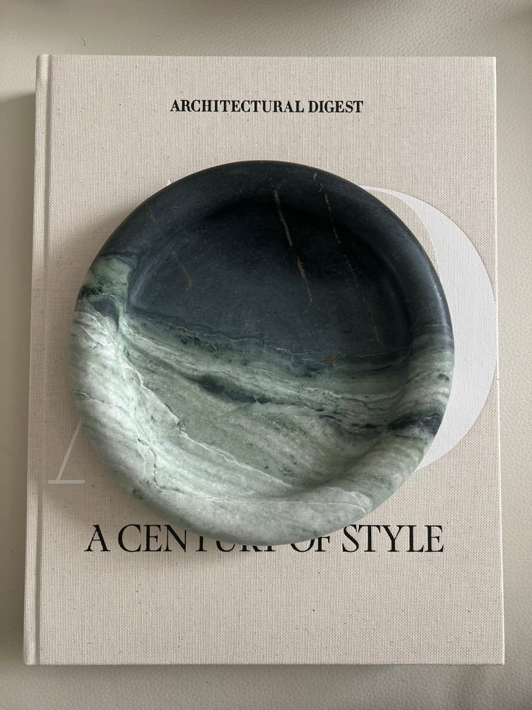 Raggio Verde Marble Round Catchall