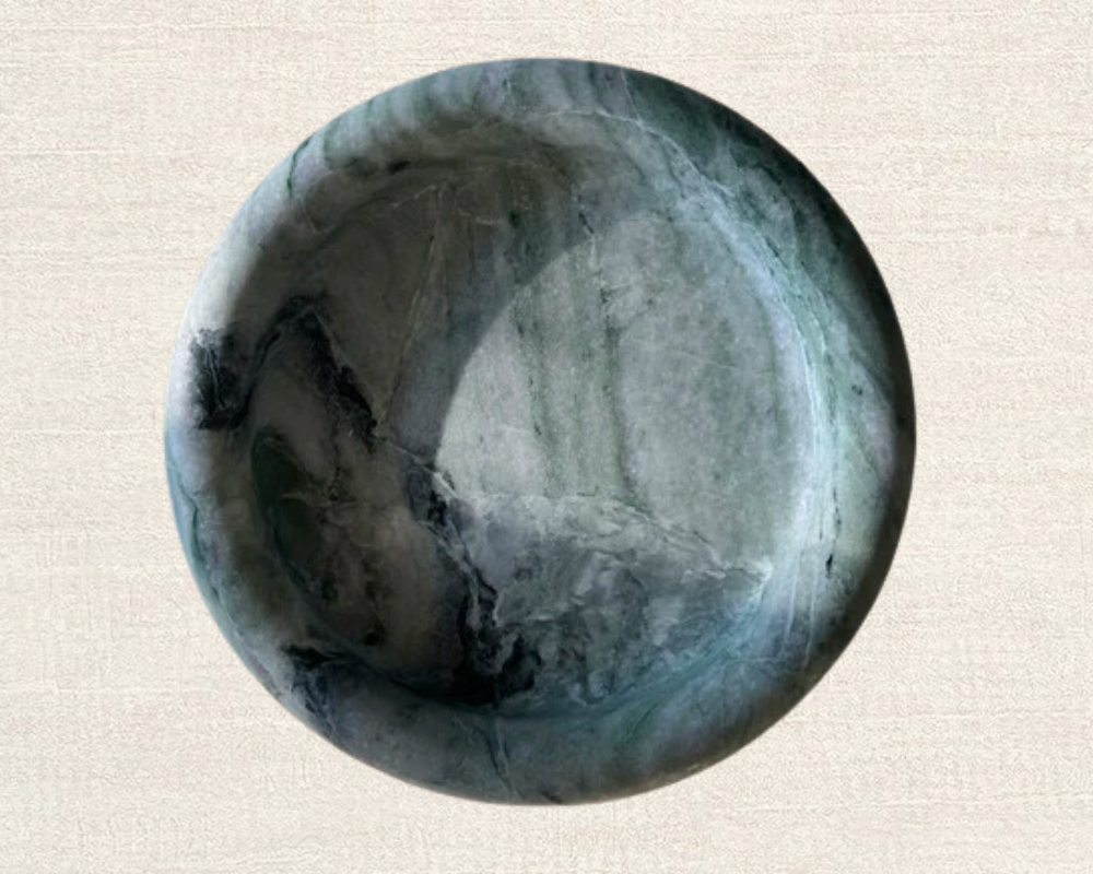 Raggio Verde Marble Round Catchall