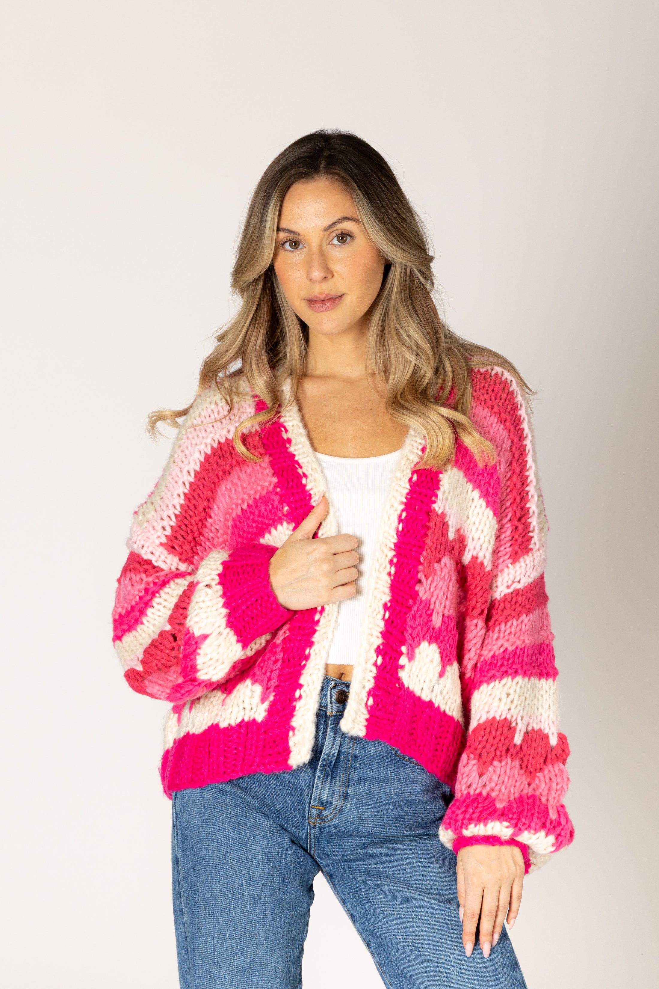 Hunter Hand Knit Stripe Cardigan