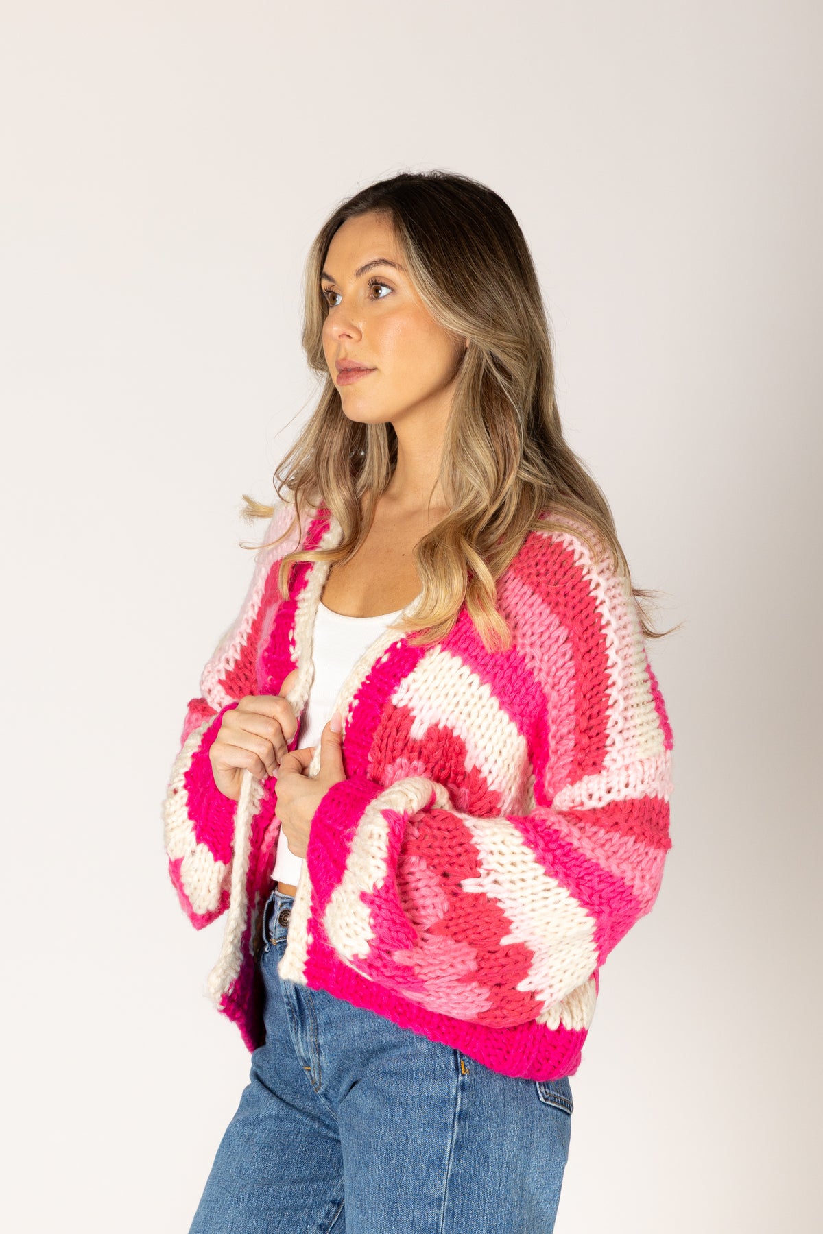 Hunter Hand Knit Stripe Cardigan