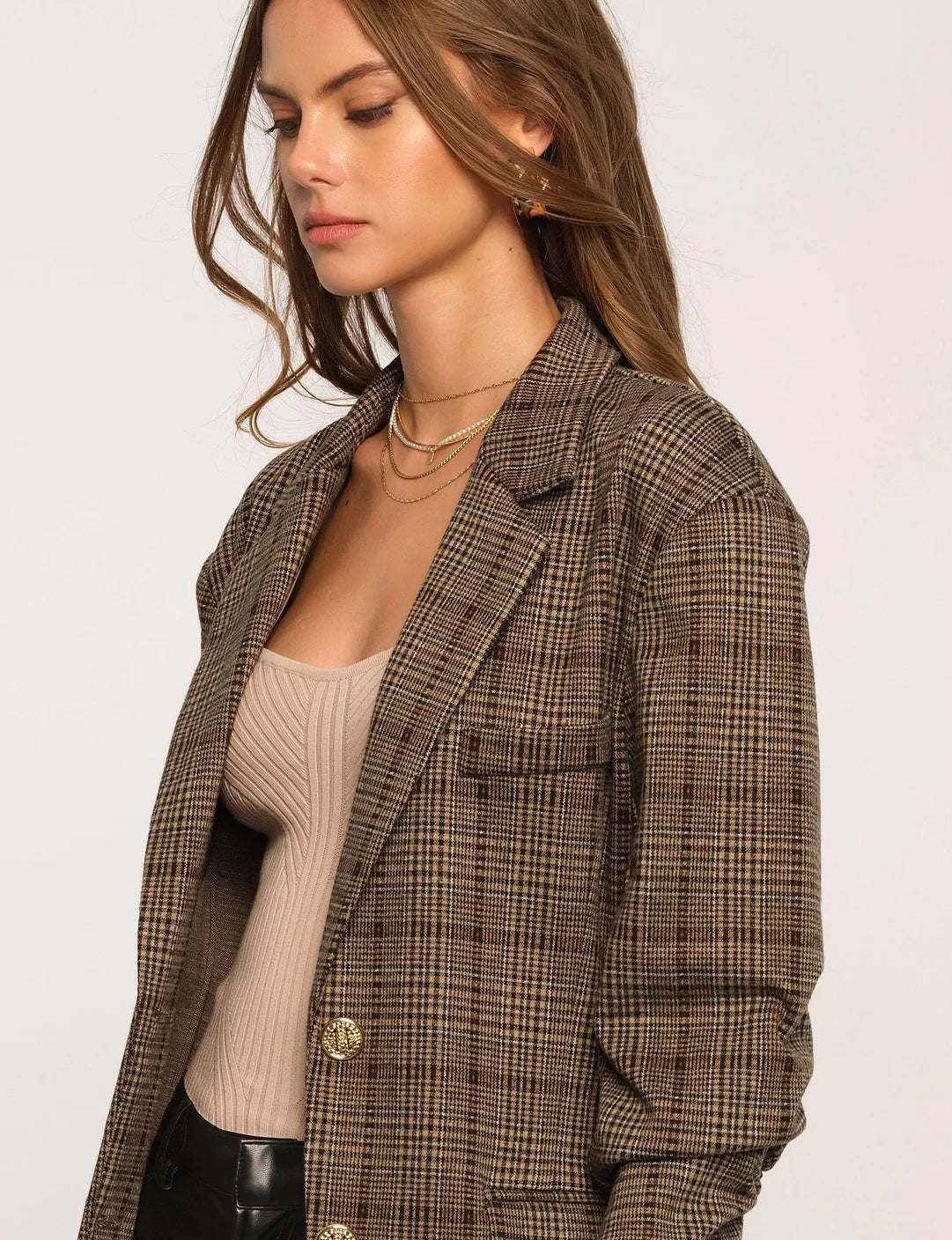 Farron Oversized Ponte Blazer (M)