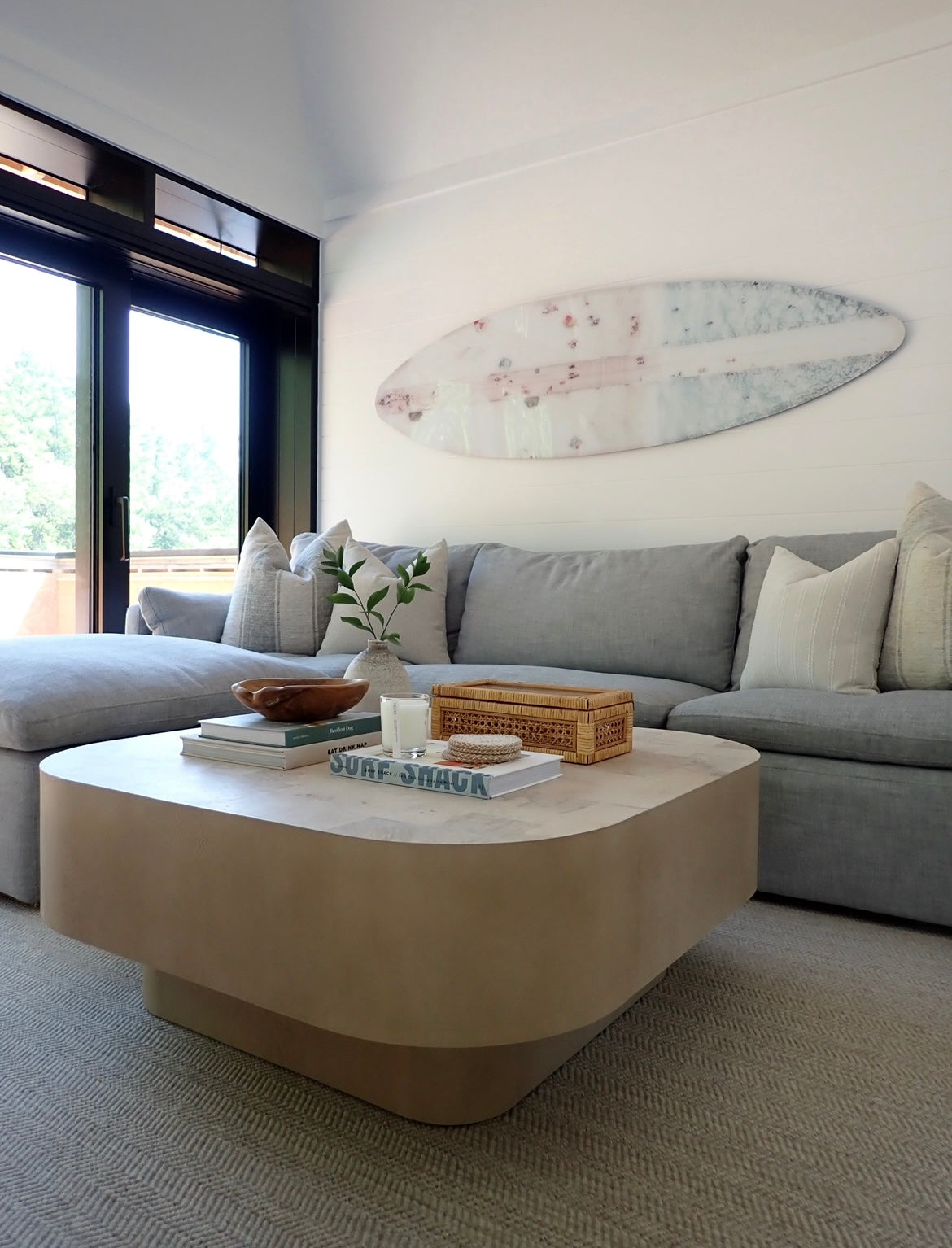 Acrylic Surfboard - Beach View