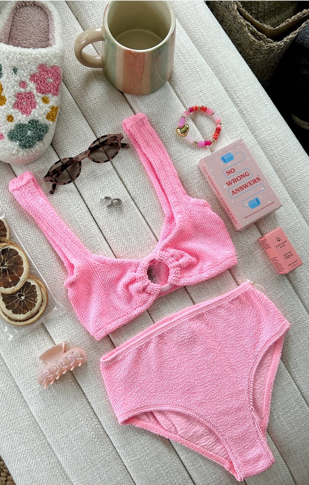 Crinkle Swim - Bubble Gum Pink