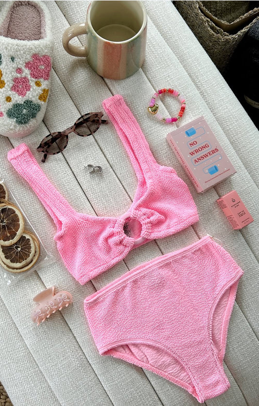 Crinkle Swim - Bubble Gum Pink