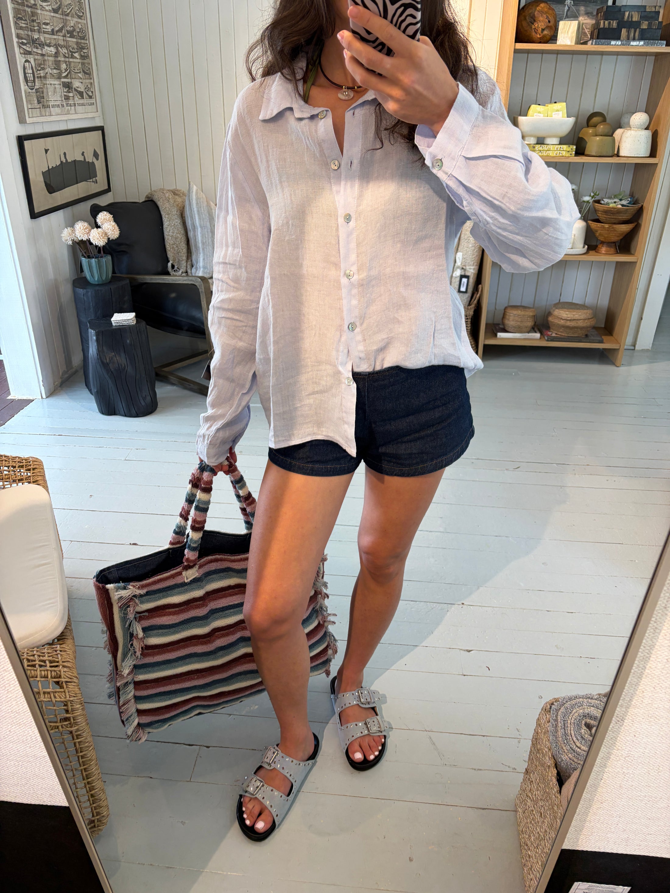 Celeste Linen Blouse