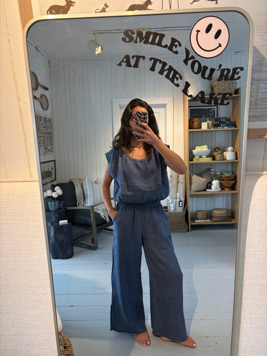 Capri Linen Top