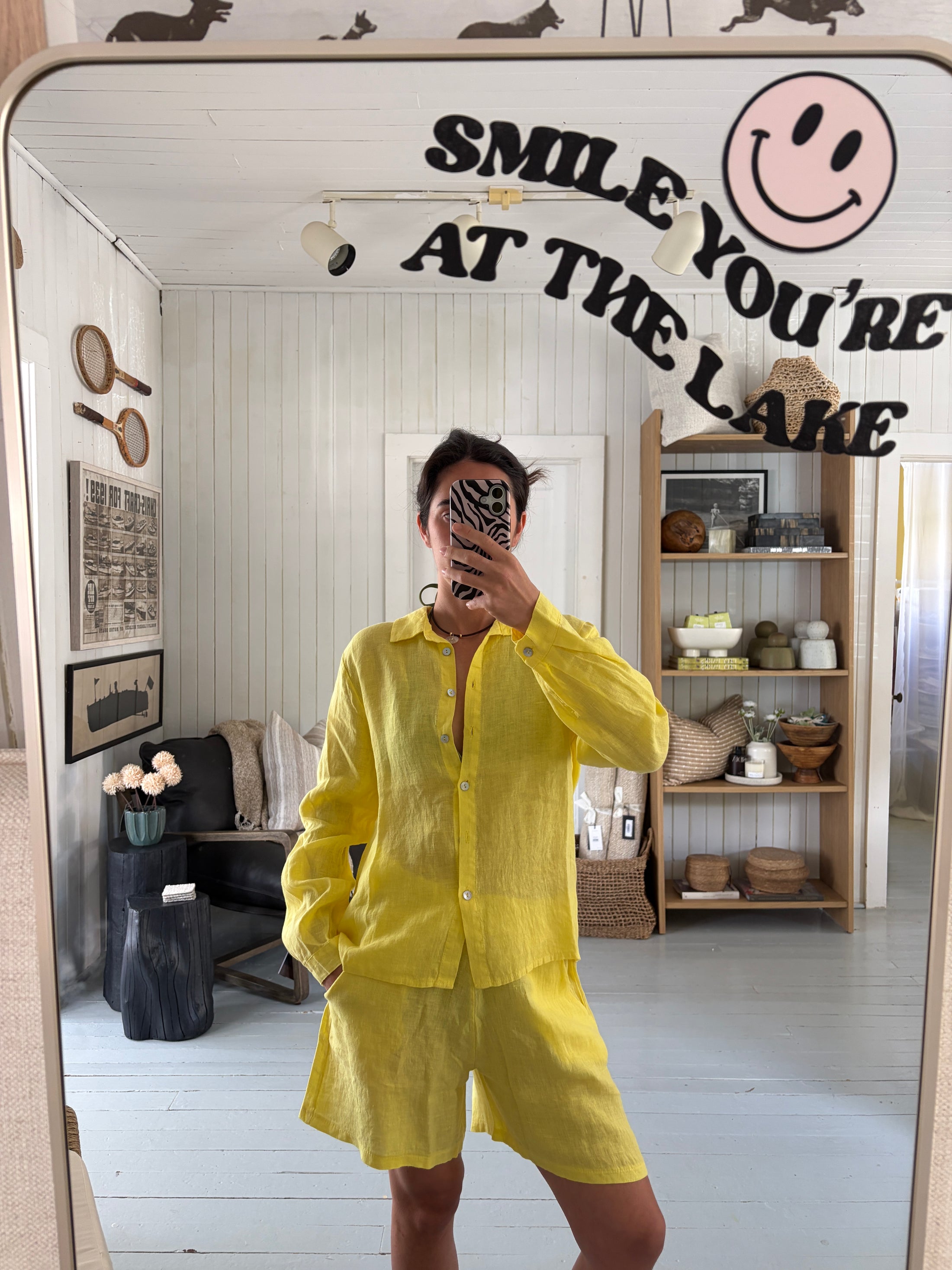 Giallo Linen Blouse
