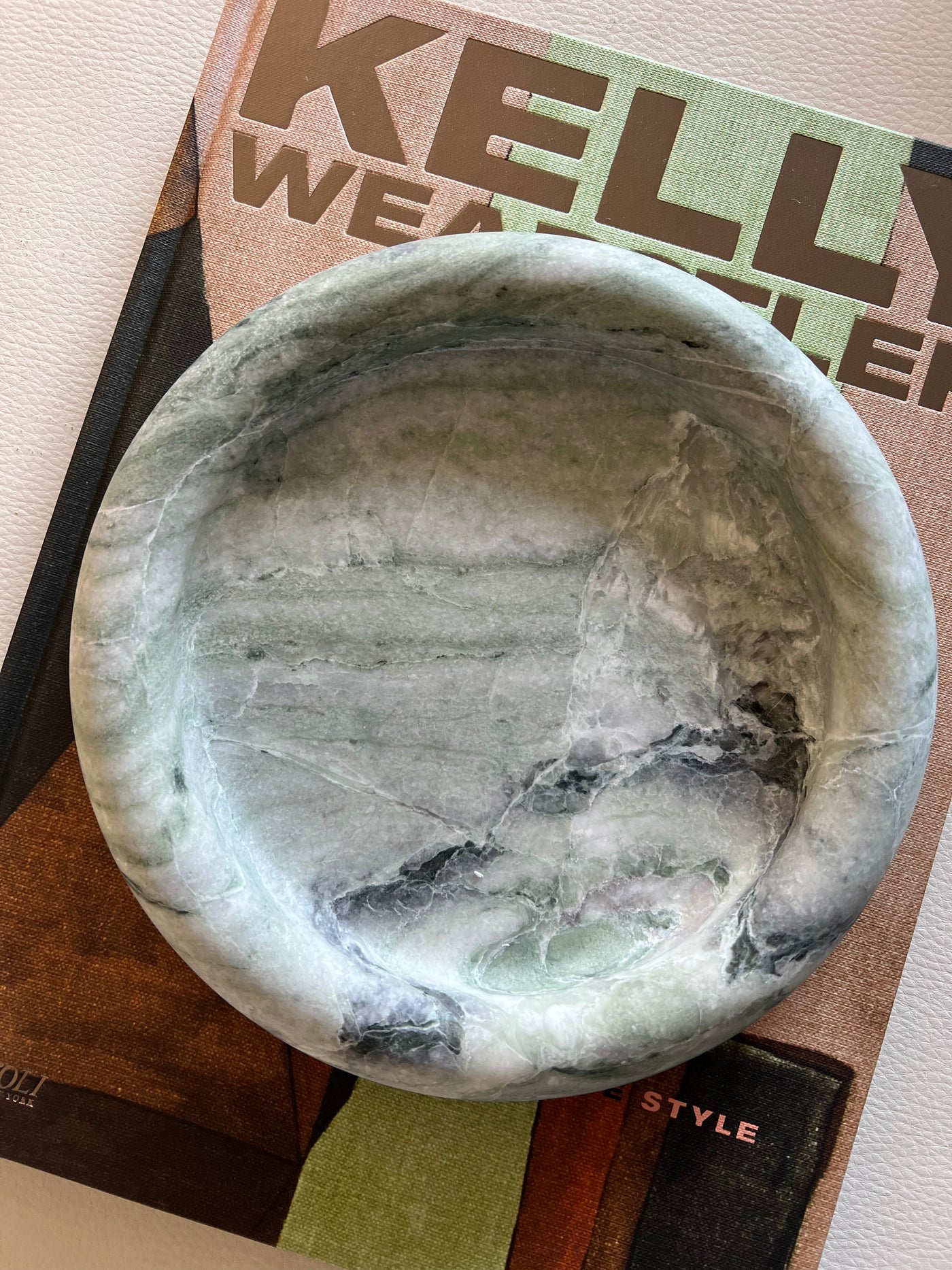 Raggio Verde Marble Round Catchall