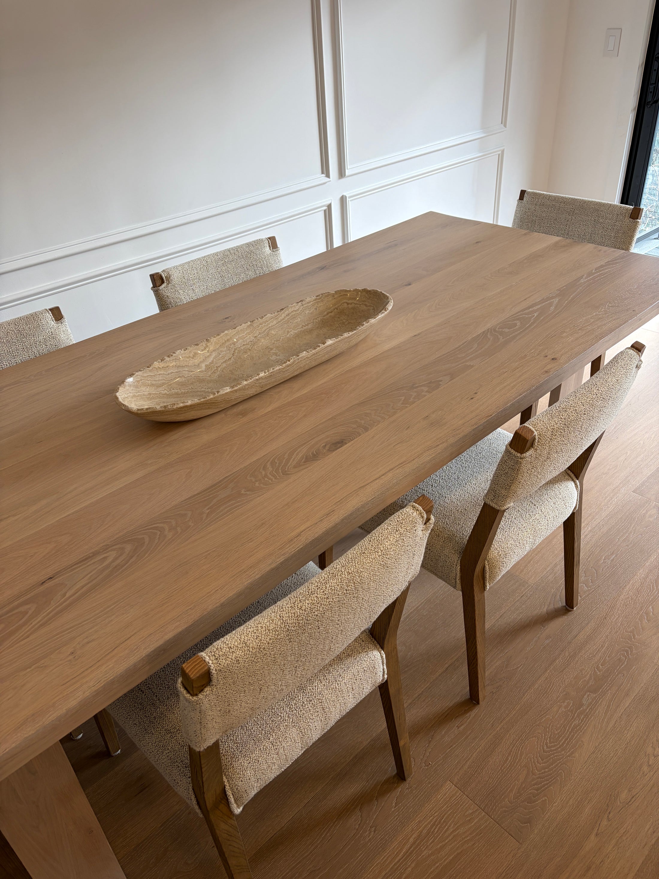 27.5" Natural Raw Edge Onyx Long Bowl