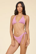 Load image into Gallery viewer, Krinkle Triangle Tie Set - Mauve and Gold
