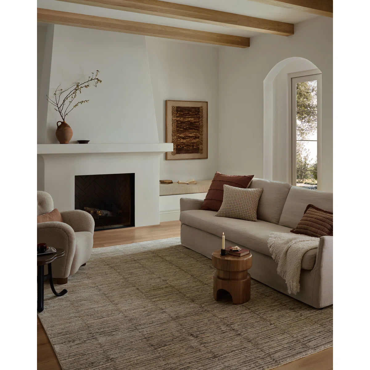 Nellie Beige / Fog Area Rug 8x10