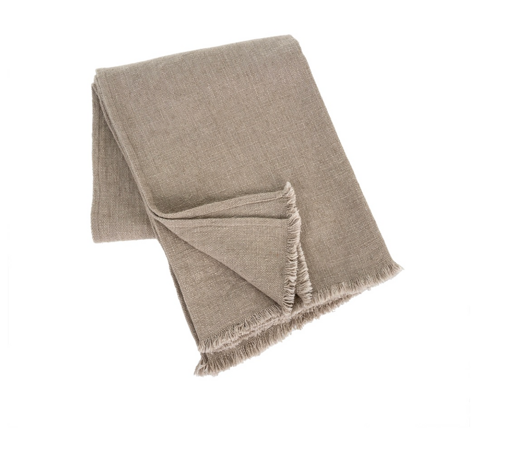 Selena Bed Blanket, Dusty Beige