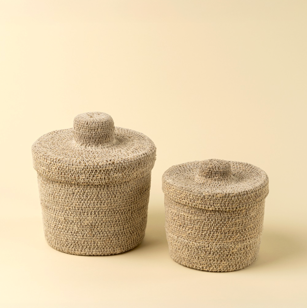 Tajine Seagrass Baskets S/2, Natural