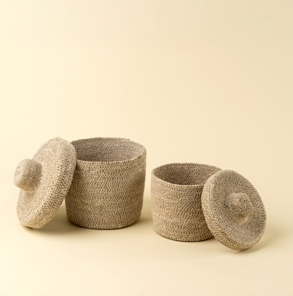 Tajine Seagrass Baskets S/2, Natural
