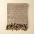 Load image into Gallery viewer, Nomad Linen Silk Throw - Fawn
