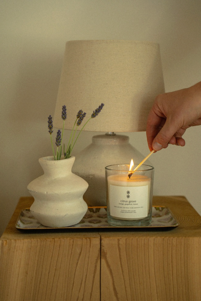 Wave Paper Mache Bud Vase