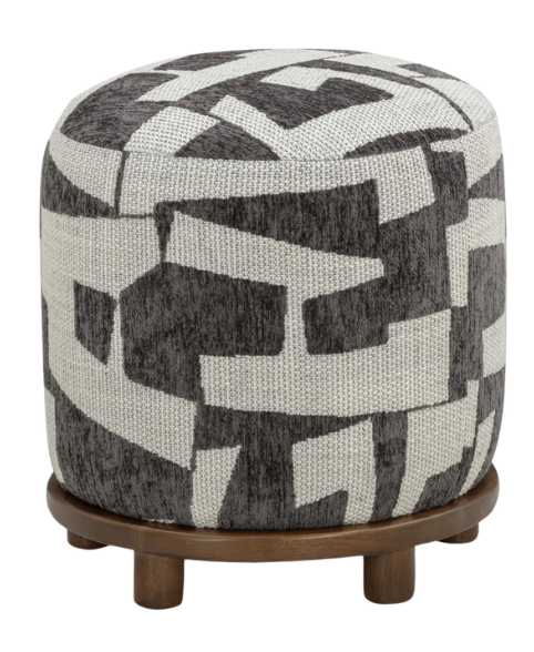 Jacquard Ottoman