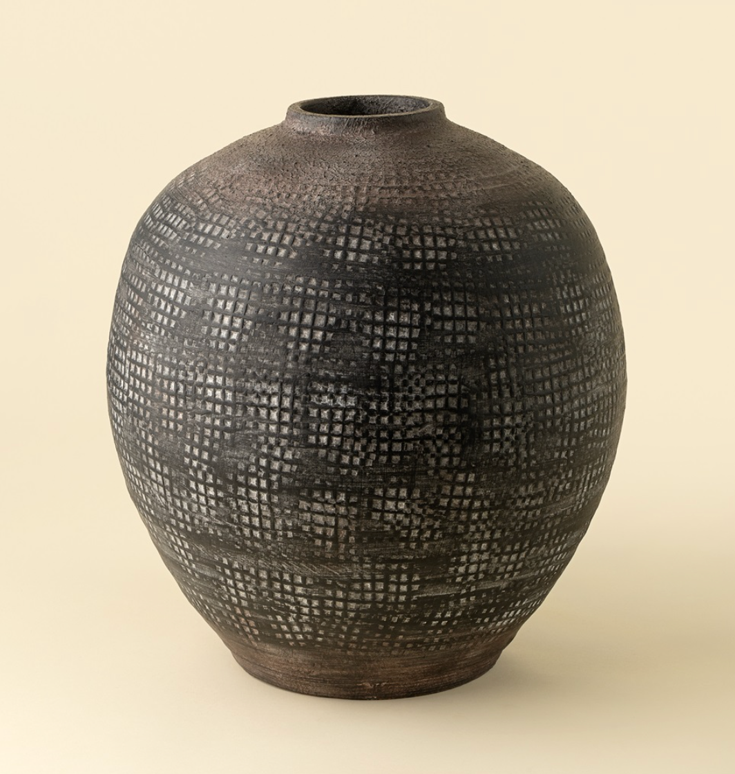 Atlas Terracotta Vase