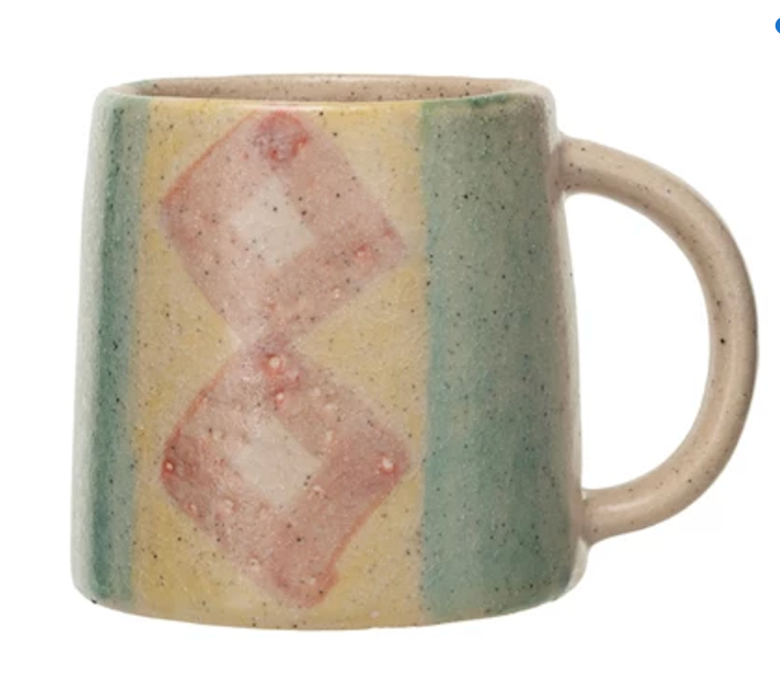 Hand-Painted Terracotta Mug