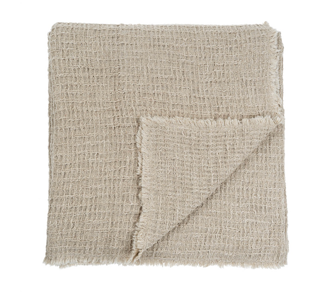 Textural Waffle Bed Blanket