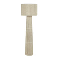 Load image into Gallery viewer, Tapered Natural Chenille Fiber Floor Lamp
