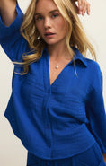 Load image into Gallery viewer, Helena Airy Gauze Button Up
