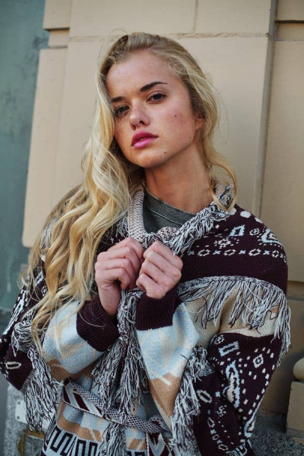 Fringe Belted Cardigan