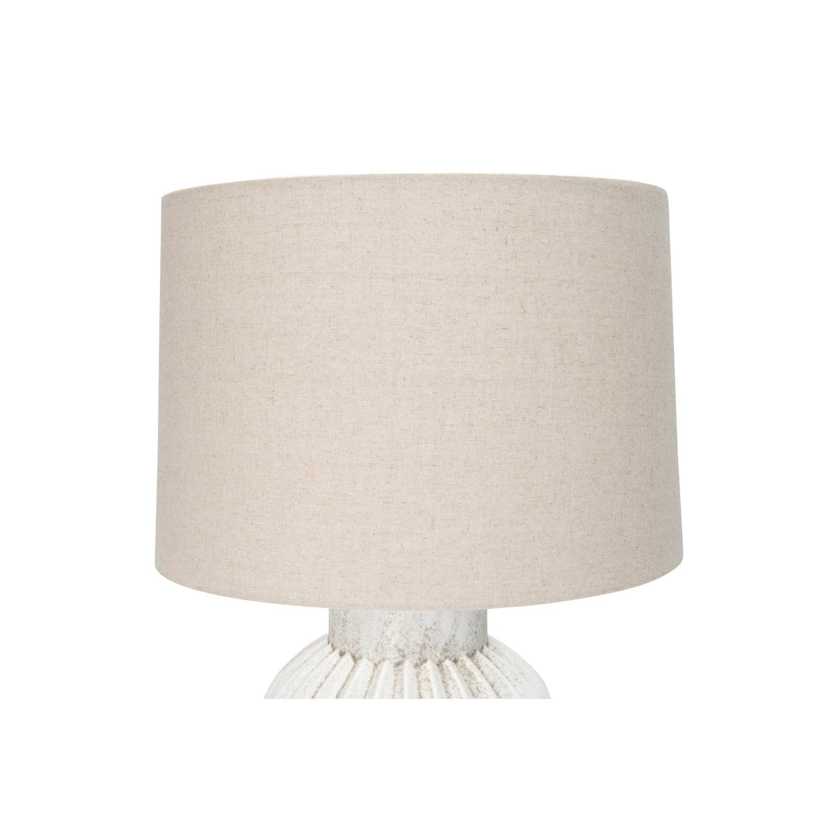 Distressed Table Lamp with Linen Shade