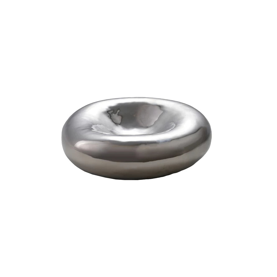Stoneware Bowl Chrome Glaze