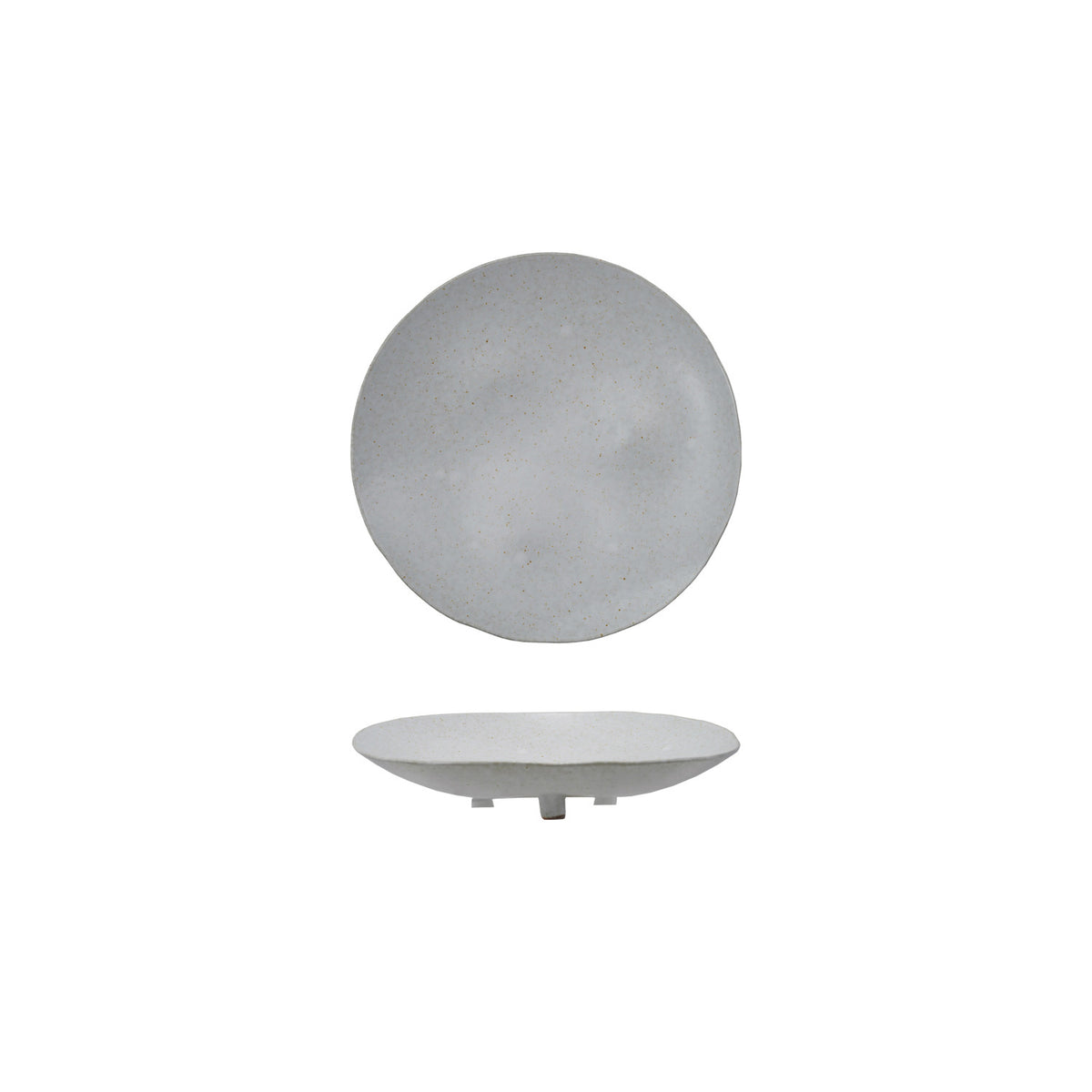 Stoneware Footed Platter