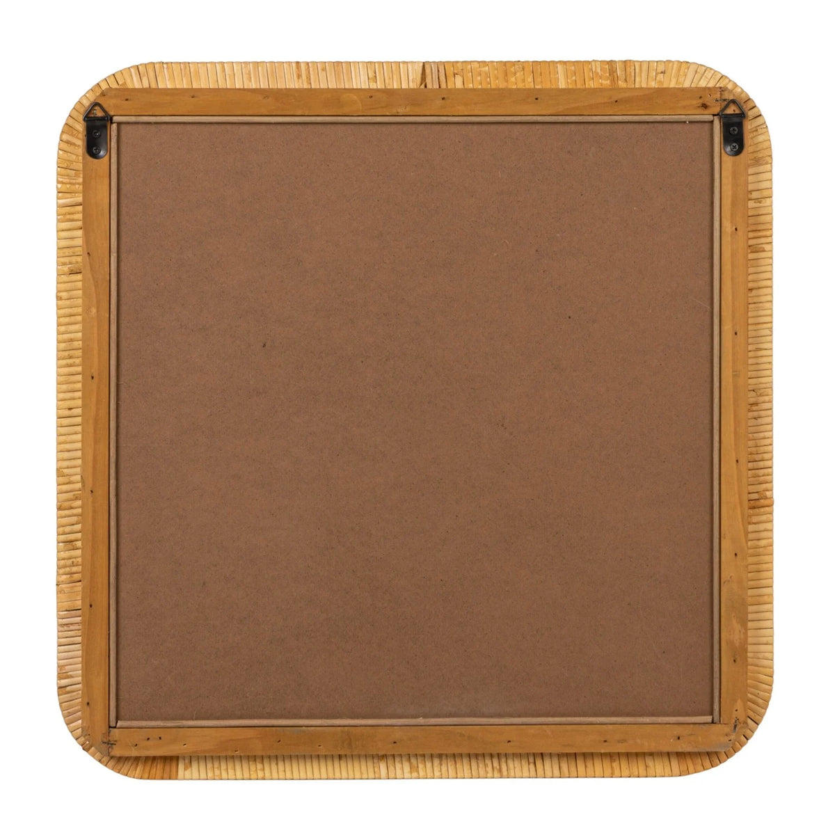 Rattan Wrapped Framed Wall Mirror