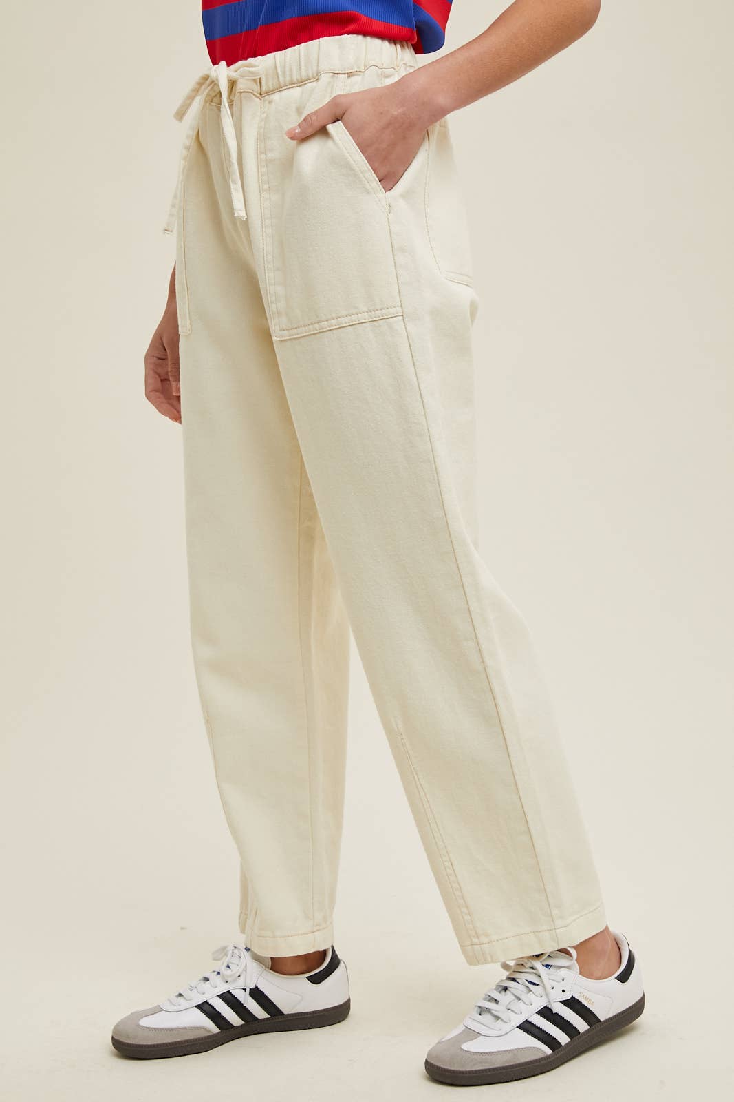 Drawstring Baggy Denim
