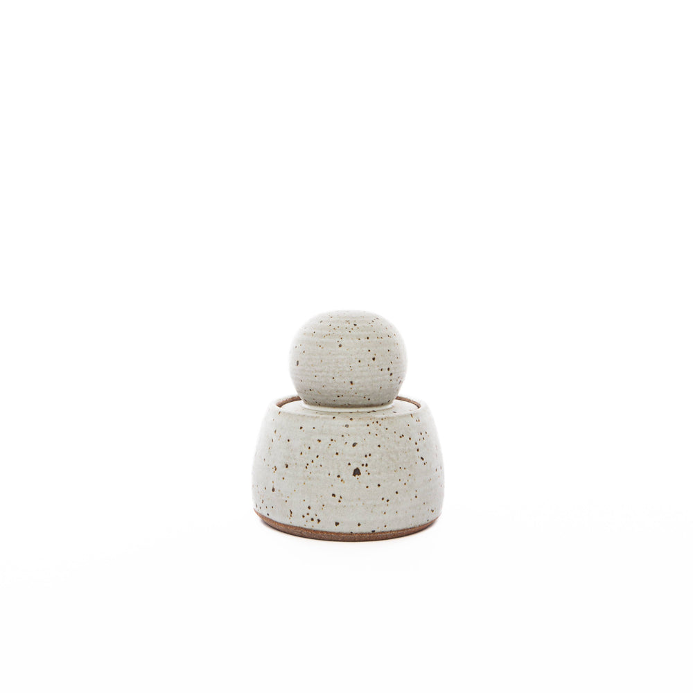 Alabaster White Stash Jars: Medium