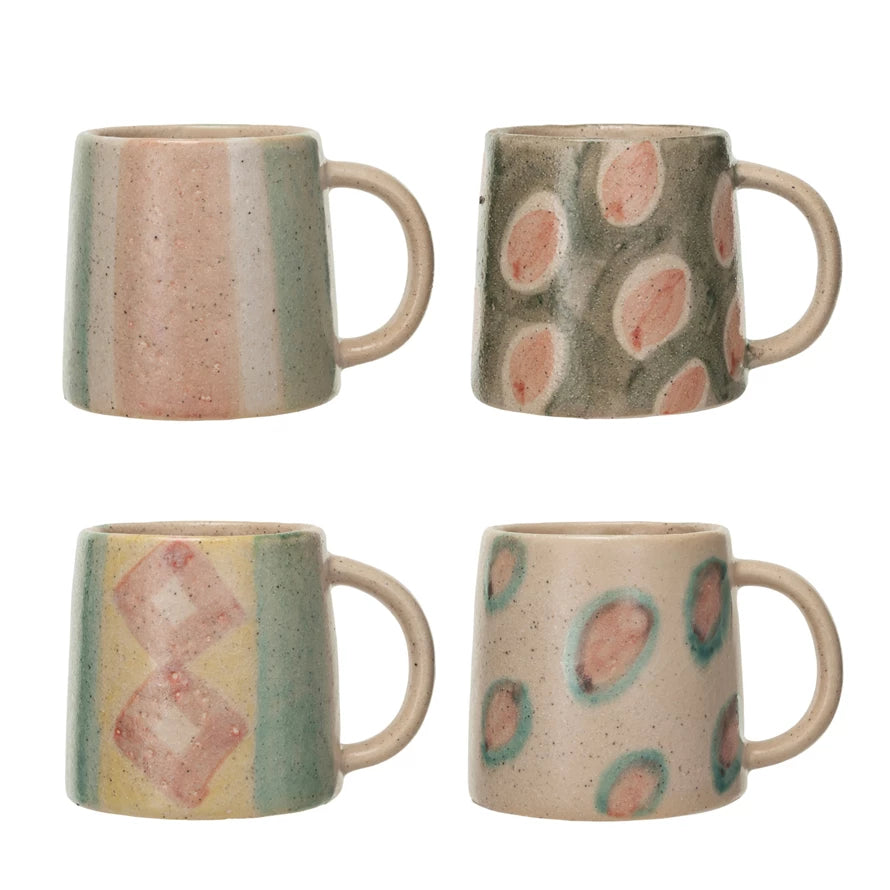 Hand-Painted Terracotta Mug