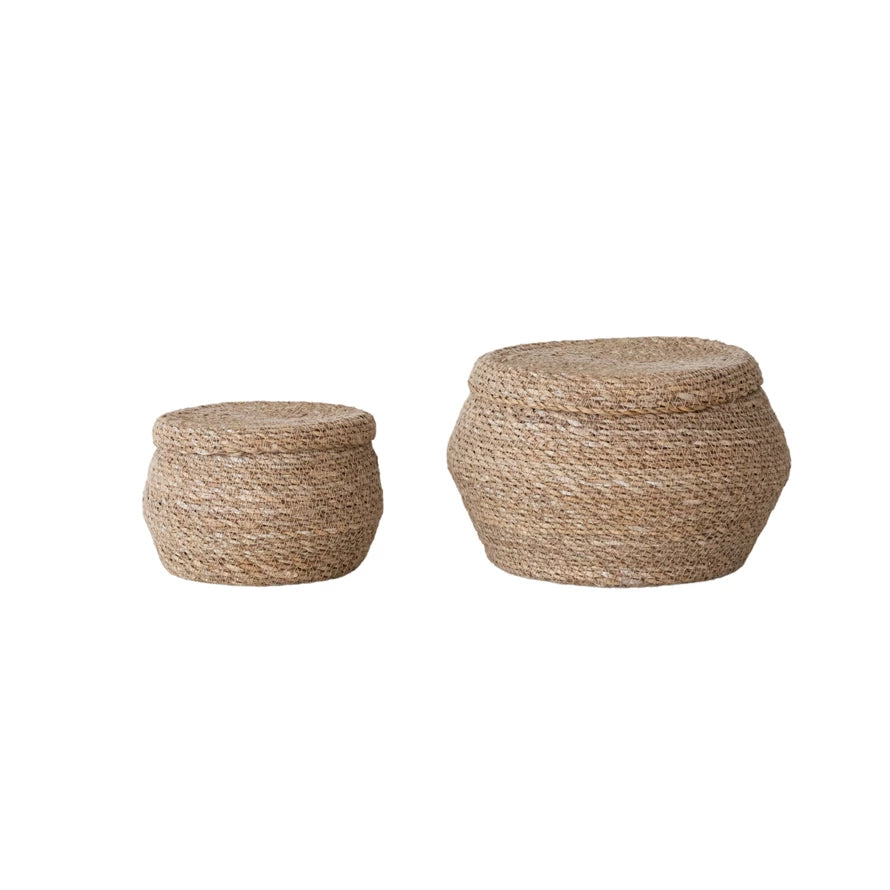 Hand-Woven Seagrass Boxes