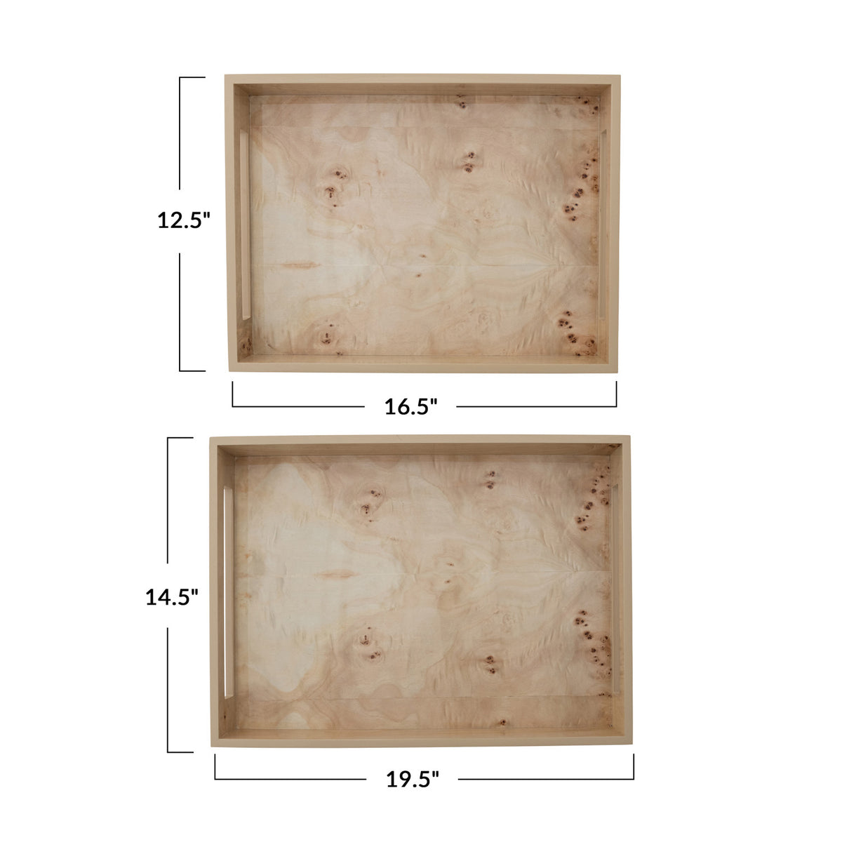 Burl Wood Tray