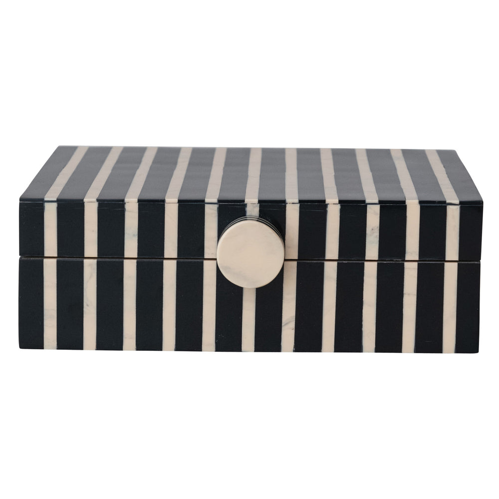 Mango Wood Striped Box