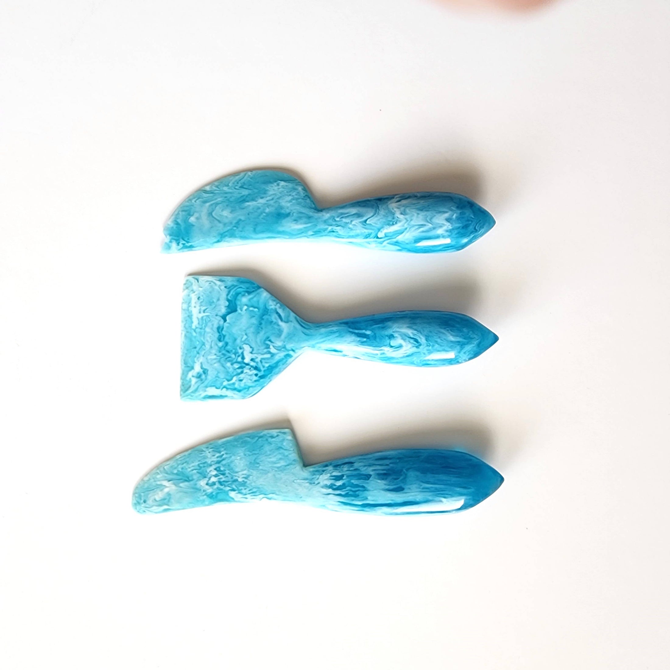 Resin Cheese Knives Set - Light Blue