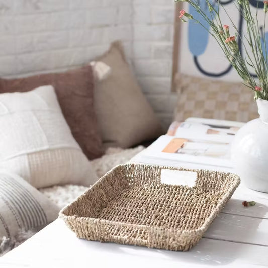 Hand-Woven Seagrass Trays