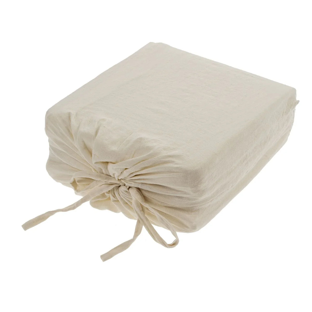 Lina Linen King Duvet Set - Ivory
