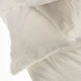 Load image into Gallery viewer, Lina Linen King Duvet Set - Ivory
