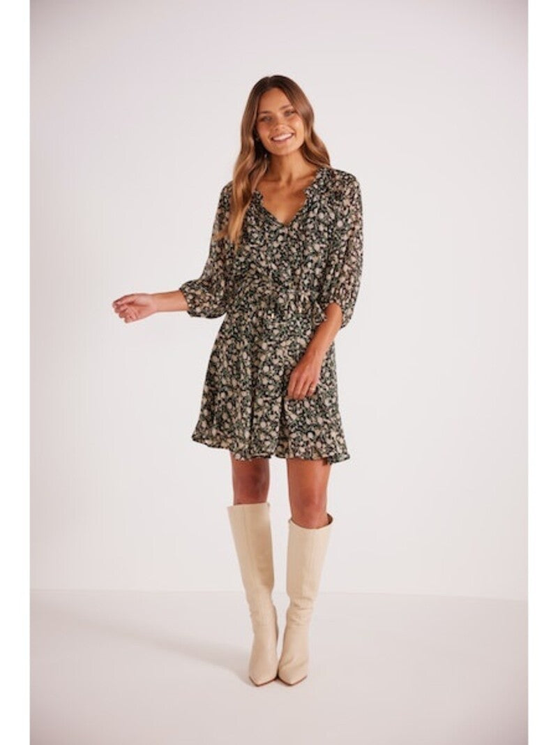 Heather Subtle Floral Mini Dress