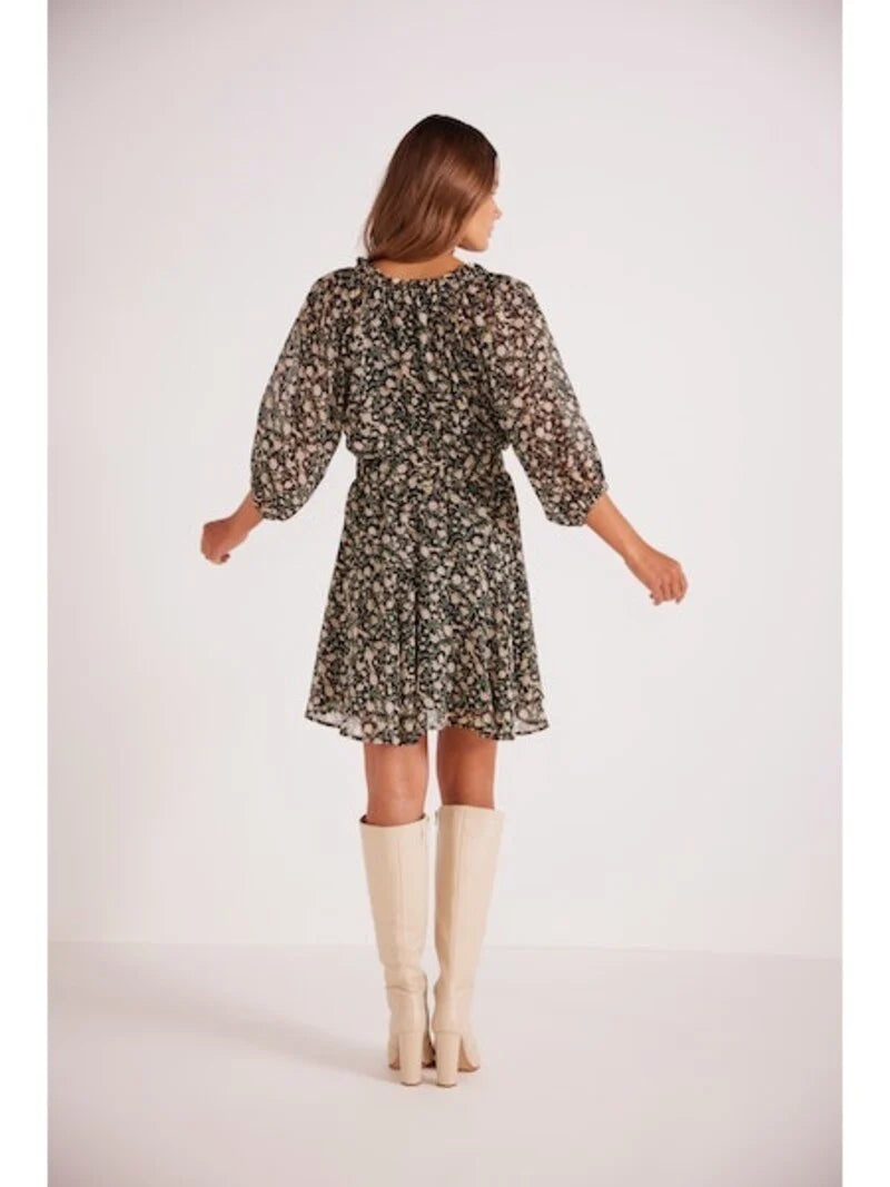 Heather Subtle Floral Mini Dress